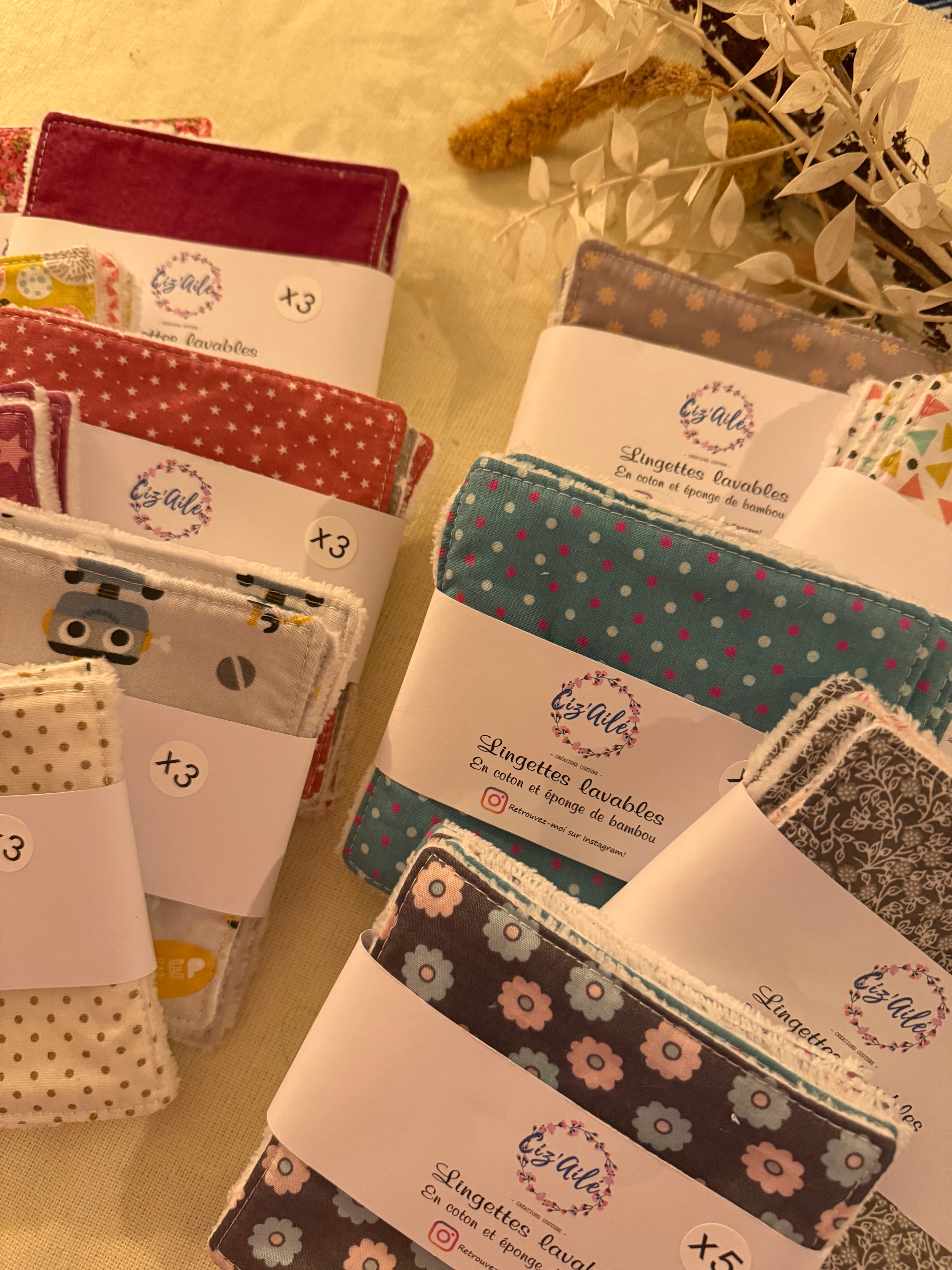 Les lingettes lavables