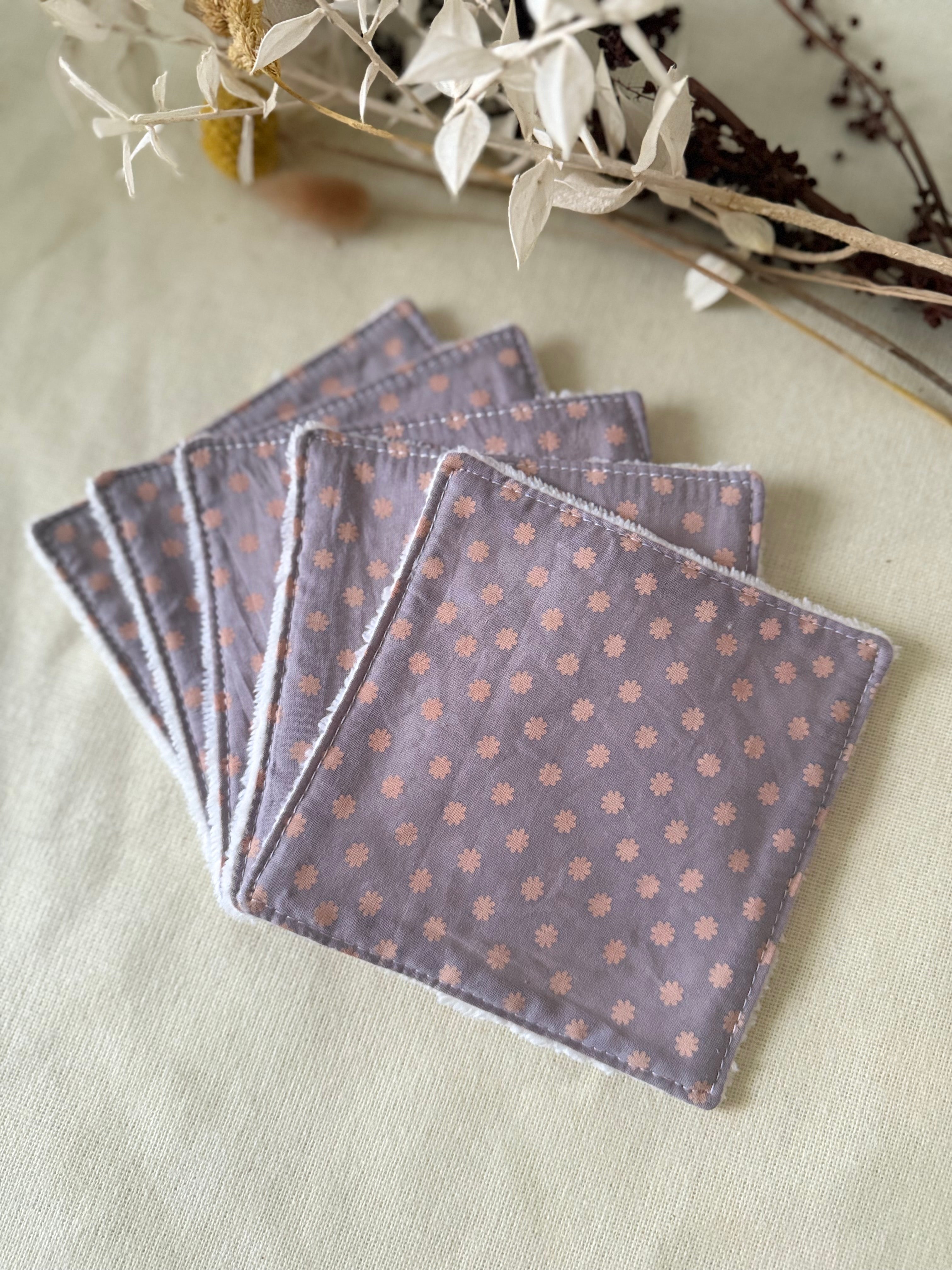 Lingettes lavables x5