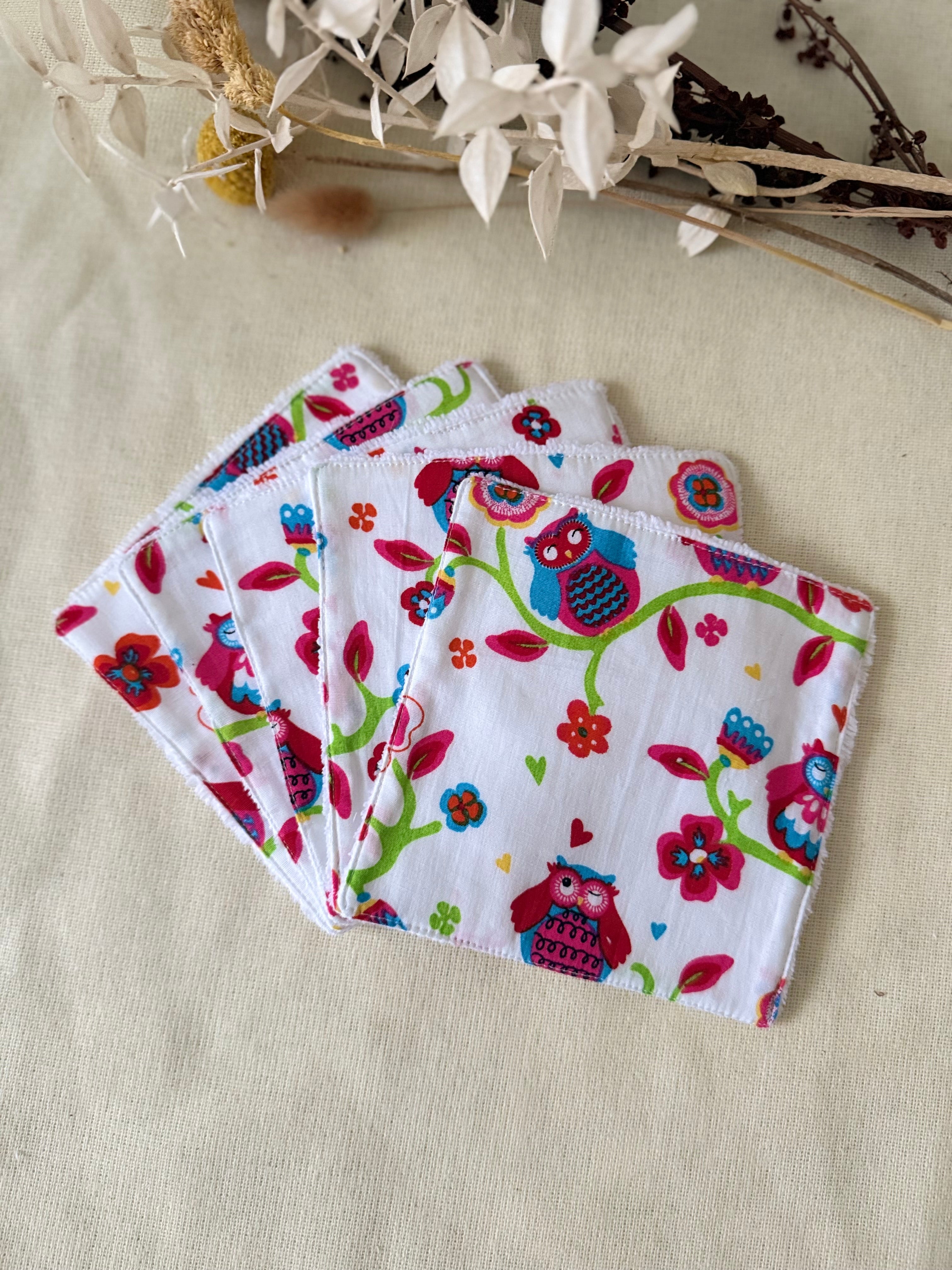 Lingettes lavables x5