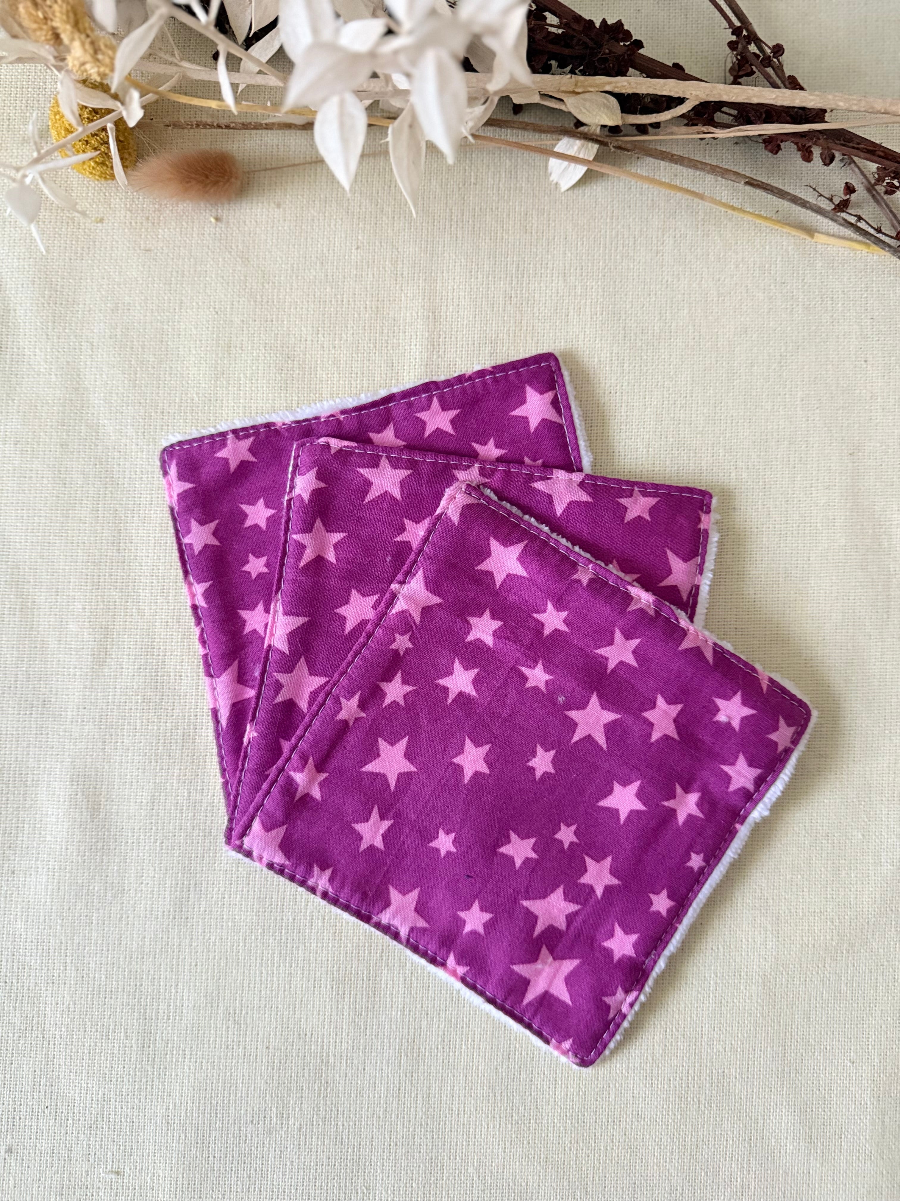 Lingettes lavables x3