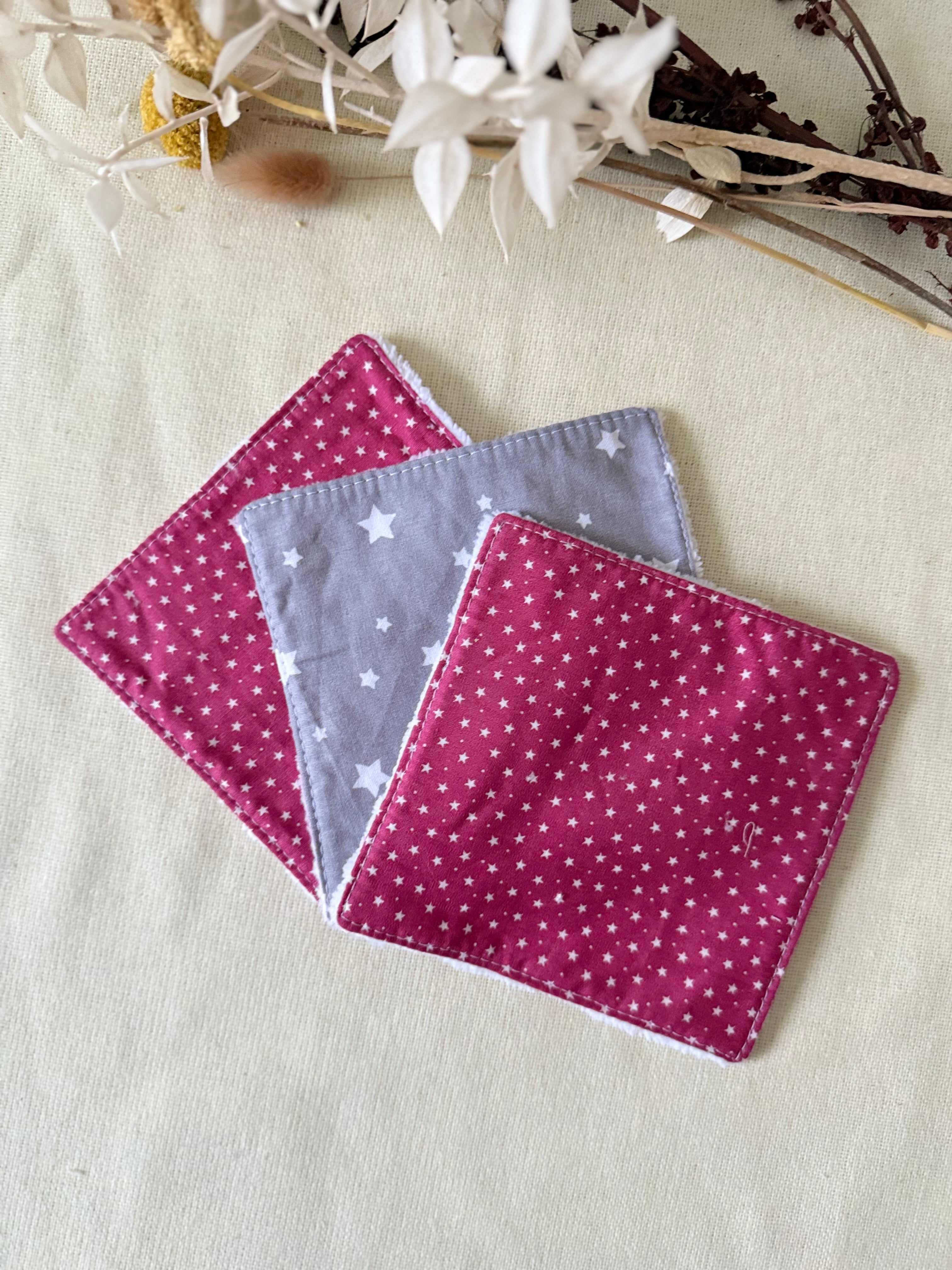 Lingettes lavables x3