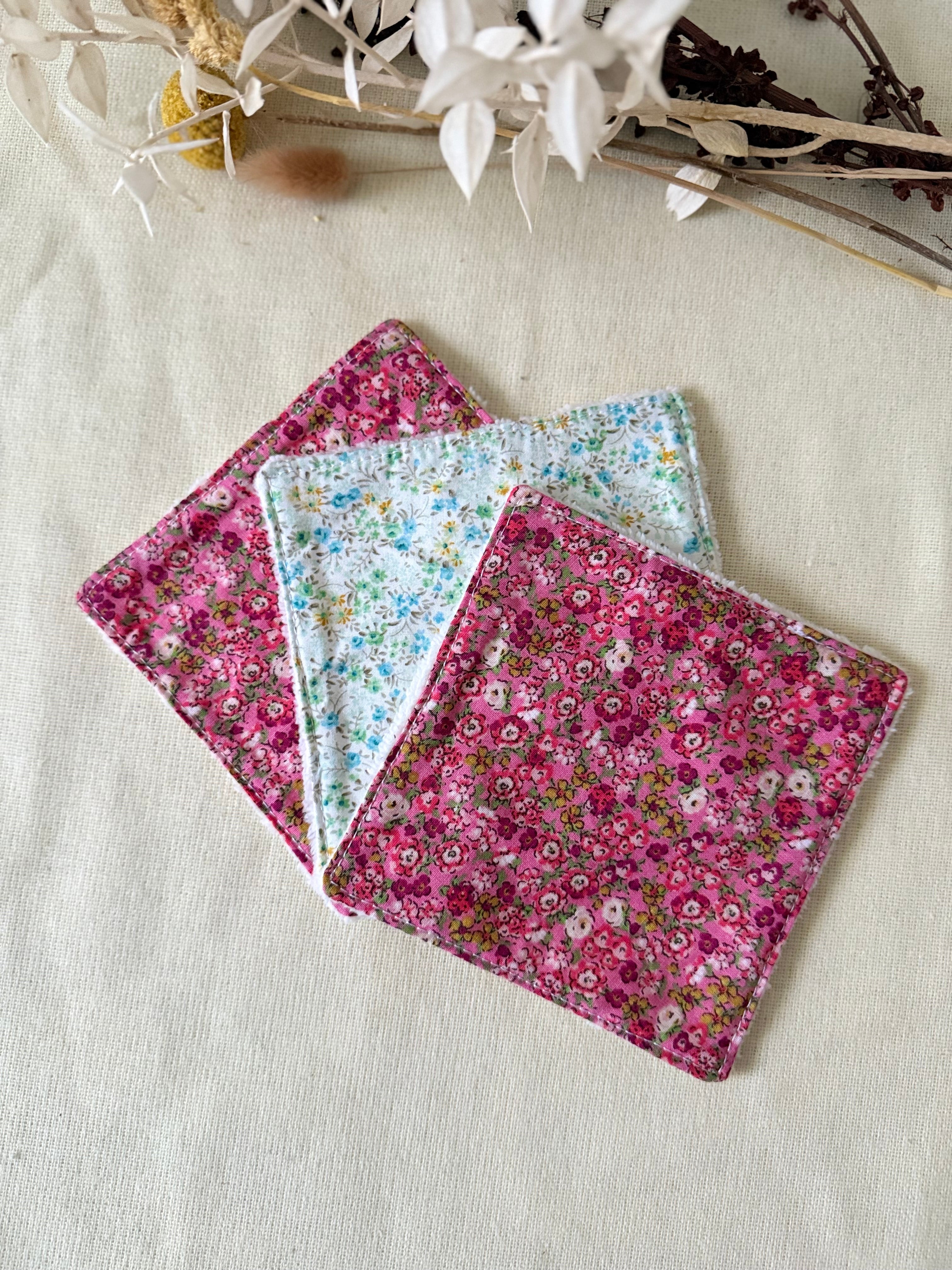 Lingettes lavables x3