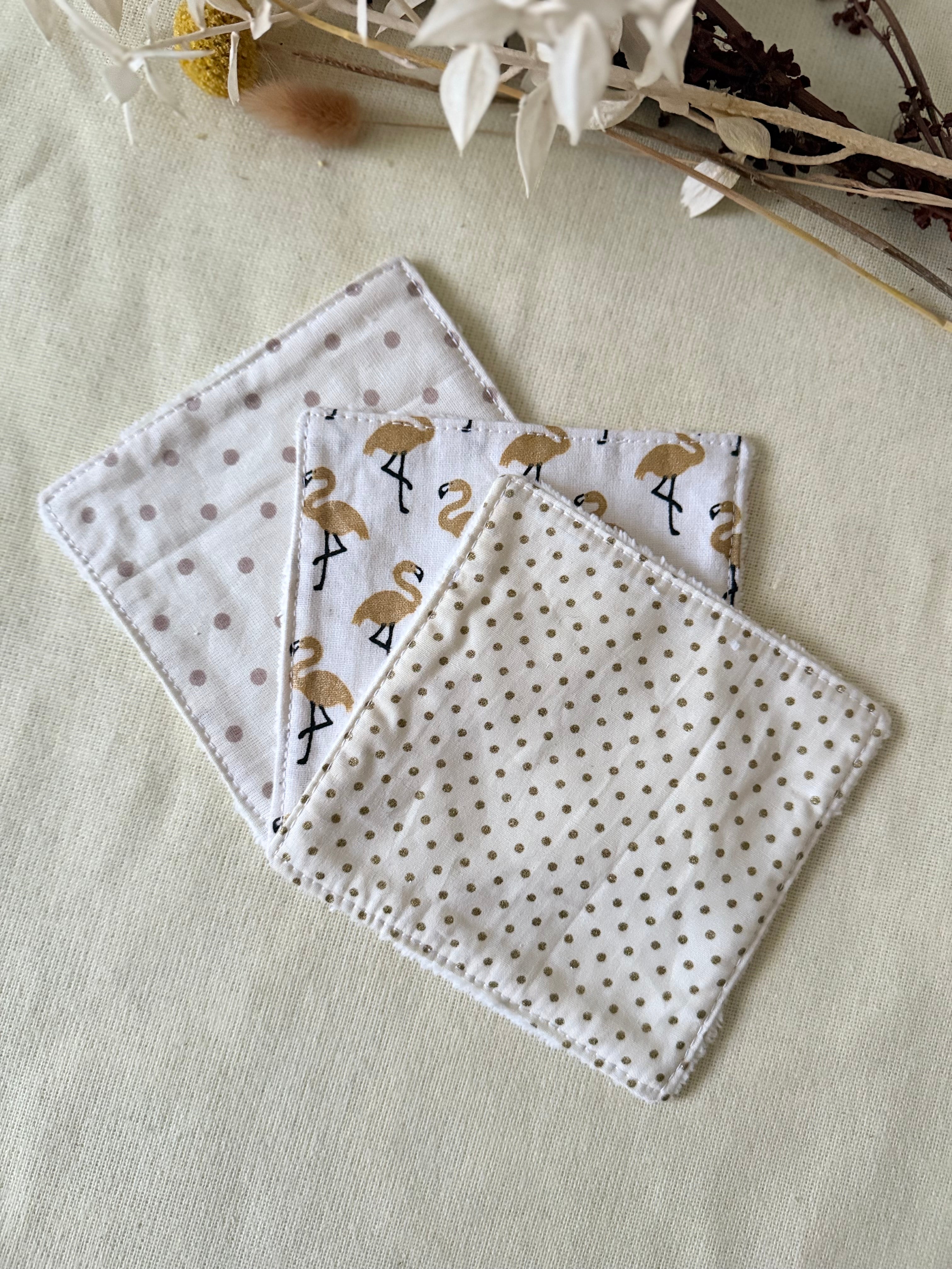 Lingettes lavables x3